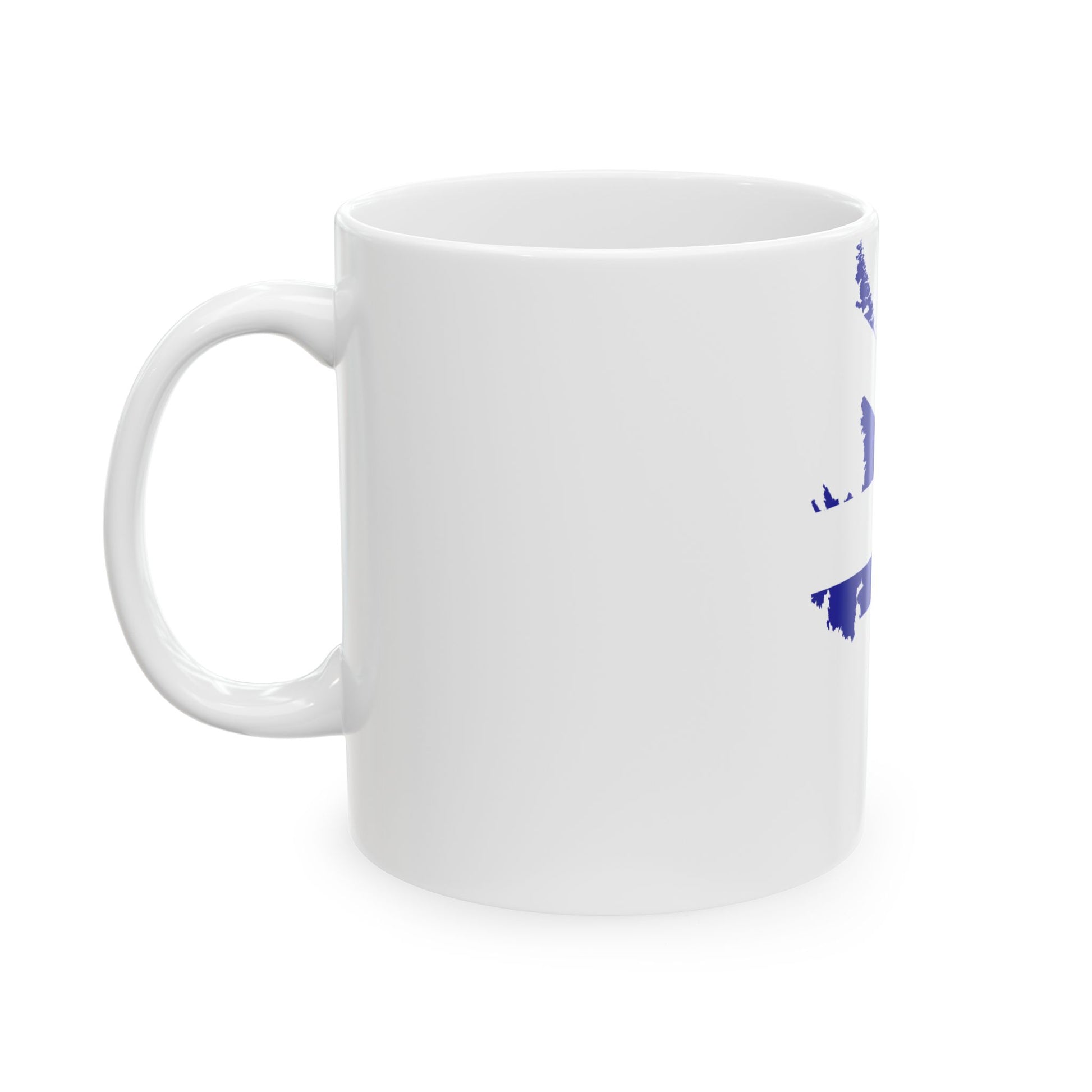 Flag-map of Newfoundland and Labrador (Canada) White Coffee Mug-Go Mug Yourself