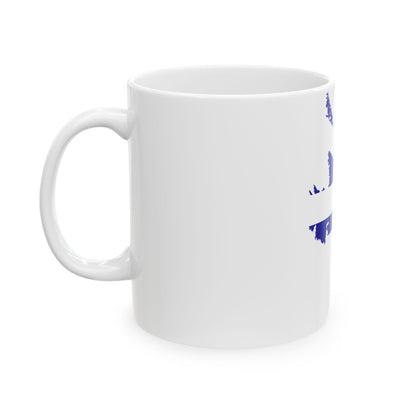 Flag-map of Newfoundland and Labrador (Canada) White Coffee Mug-Go Mug Yourself