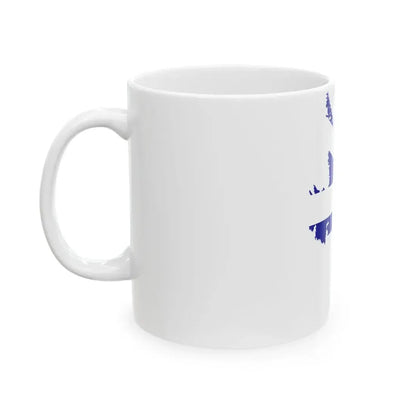 Flag-map of Newfoundland and Labrador (Canada) White Coffee Mug - Go Mug Yourself