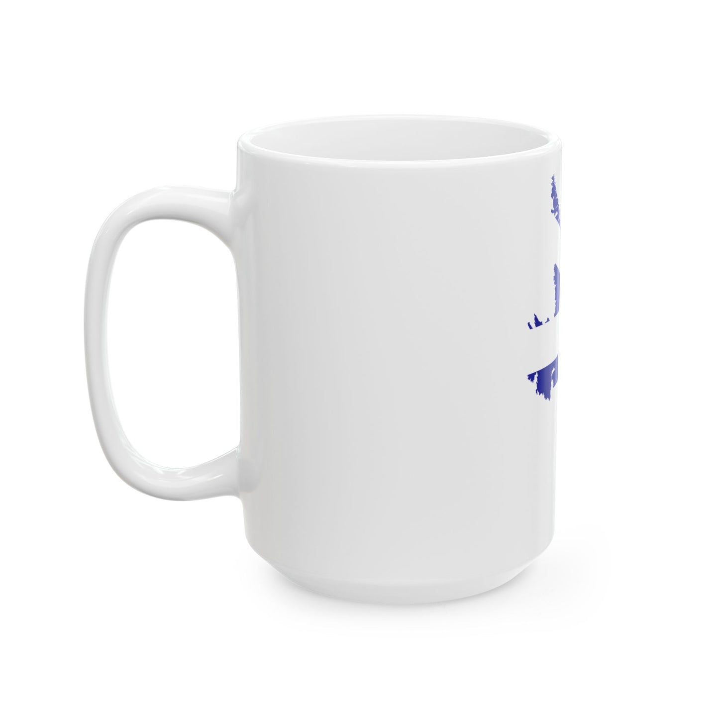 Flag-map of Newfoundland and Labrador (Canada) White Coffee Mug-Go Mug Yourself