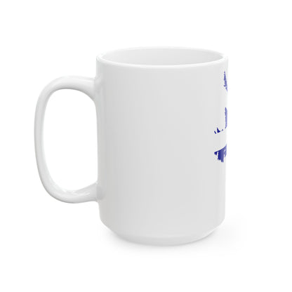 Flag-map of Newfoundland and Labrador (Canada) White Coffee Mug-Go Mug Yourself