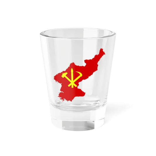Flag-map of North Korea Workers Party of Korea (Korea) Shot Glass 1.5oz 1.5oz - Go Mug Yourself