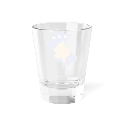 Flag-map of North Kosovo Kosovo (Serbia) Shot Glass 1.5oz - Go Mug Yourself