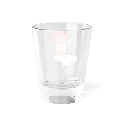 Flag-map of North Kosovo Serbia (Serbia) Shot Glass 1.5oz - Go Mug Yourself
