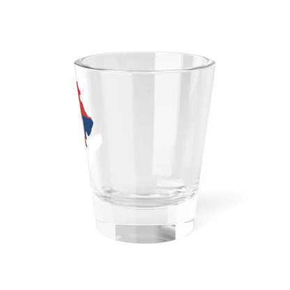 Flag-map of North Kosovo Serbia (Serbia) Shot Glass 1.5oz - Go Mug Yourself