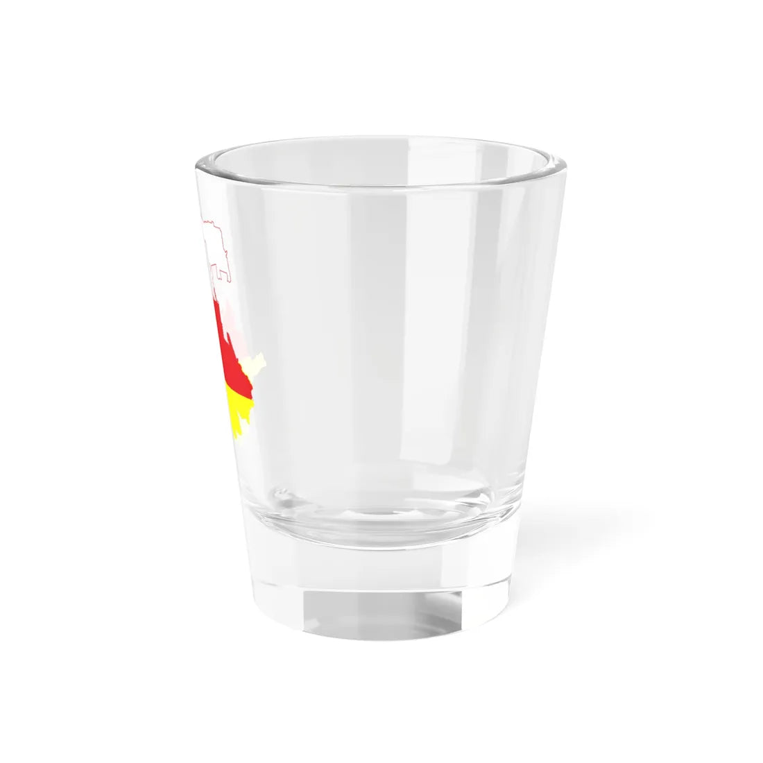 Flag-map of North OssetiaAlania (Russia) Shot Glass 1.5oz - Go Mug Yourself