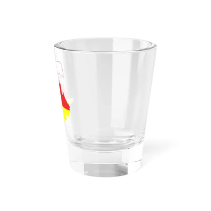 Flag-map of North OssetiaAlania (Russia) Shot Glass 1.5oz - Go Mug Yourself