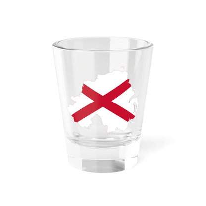 Flag-map of Northern Ireland St Patrick Saltire (United Kingdom) Shot Glass 1.5oz 1.5oz - Go Mug Yourself