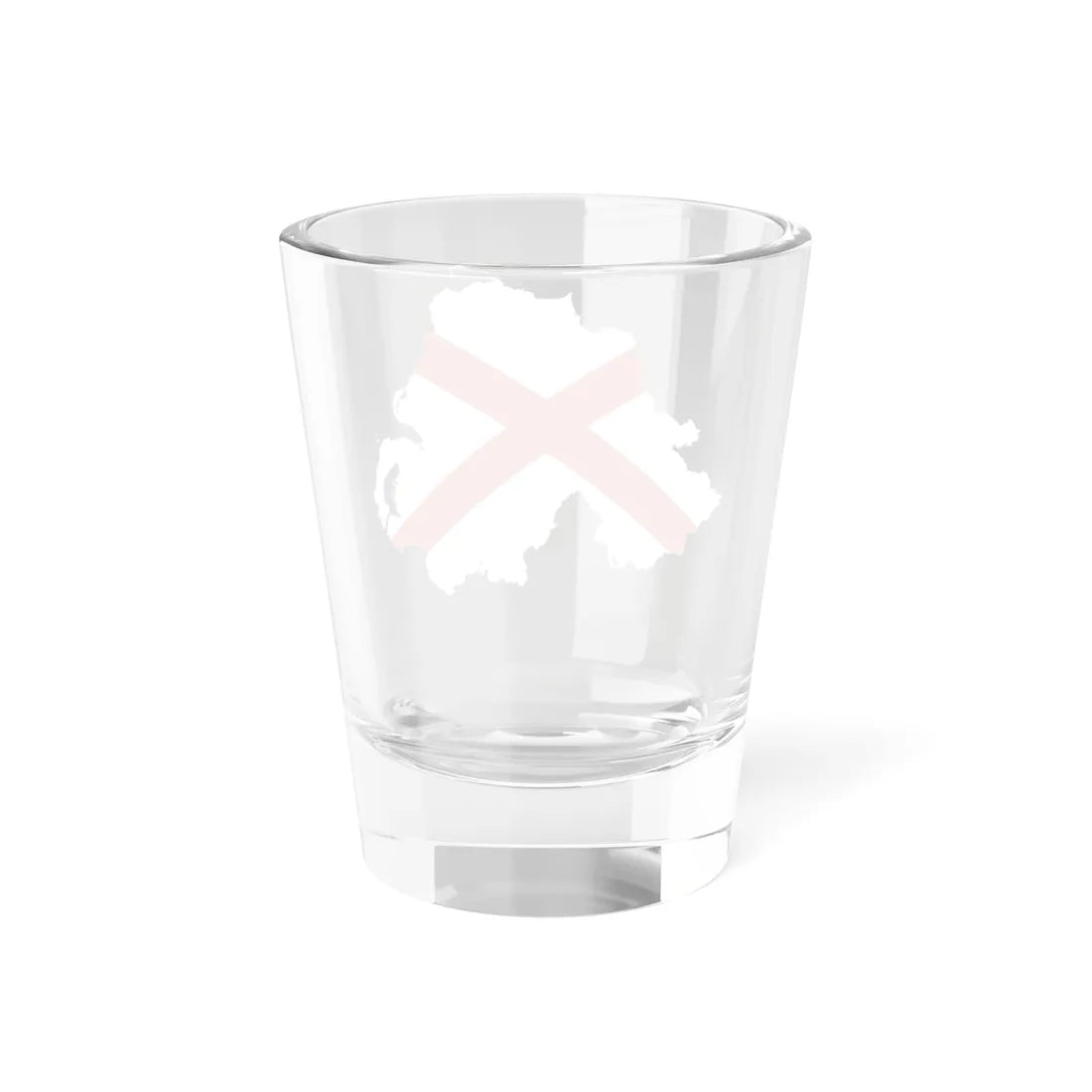 Flag-map of Northern Ireland St Patrick Saltire (United Kingdom) Shot Glass 1.5oz - Go Mug Yourself