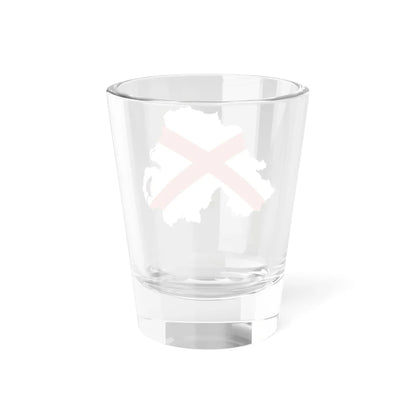Flag-map of Northern Ireland St Patrick Saltire (United Kingdom) Shot Glass 1.5oz - Go Mug Yourself