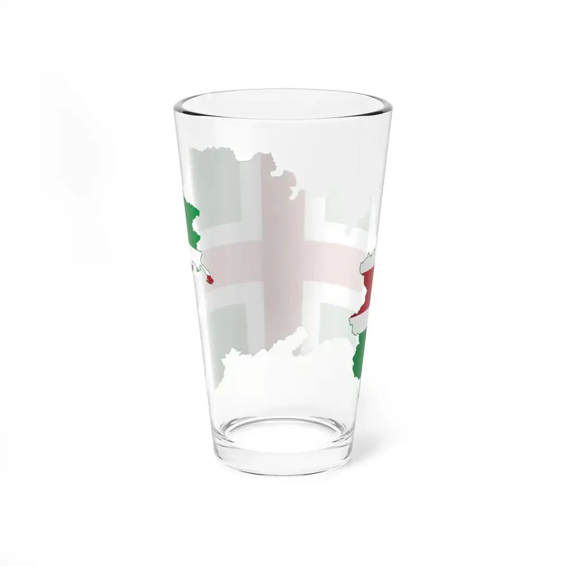 Flag map of Northern Italy (Italy) Pint Glass 16oz - Go Mug Yourself
