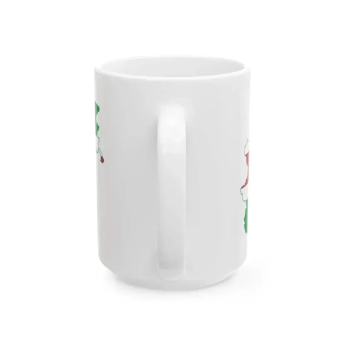 Flag map of Northern Italy (Italy) White Coffee Mug - Go Mug Yourself