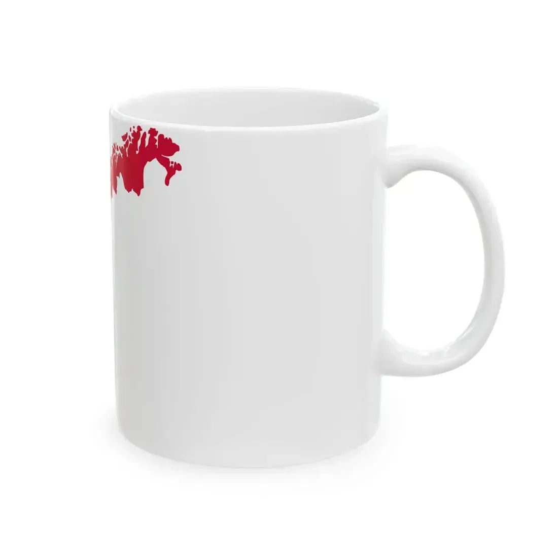 Flag-map of Norway 1814-1821 (Norway) White Coffee Mug - Go Mug Yourself