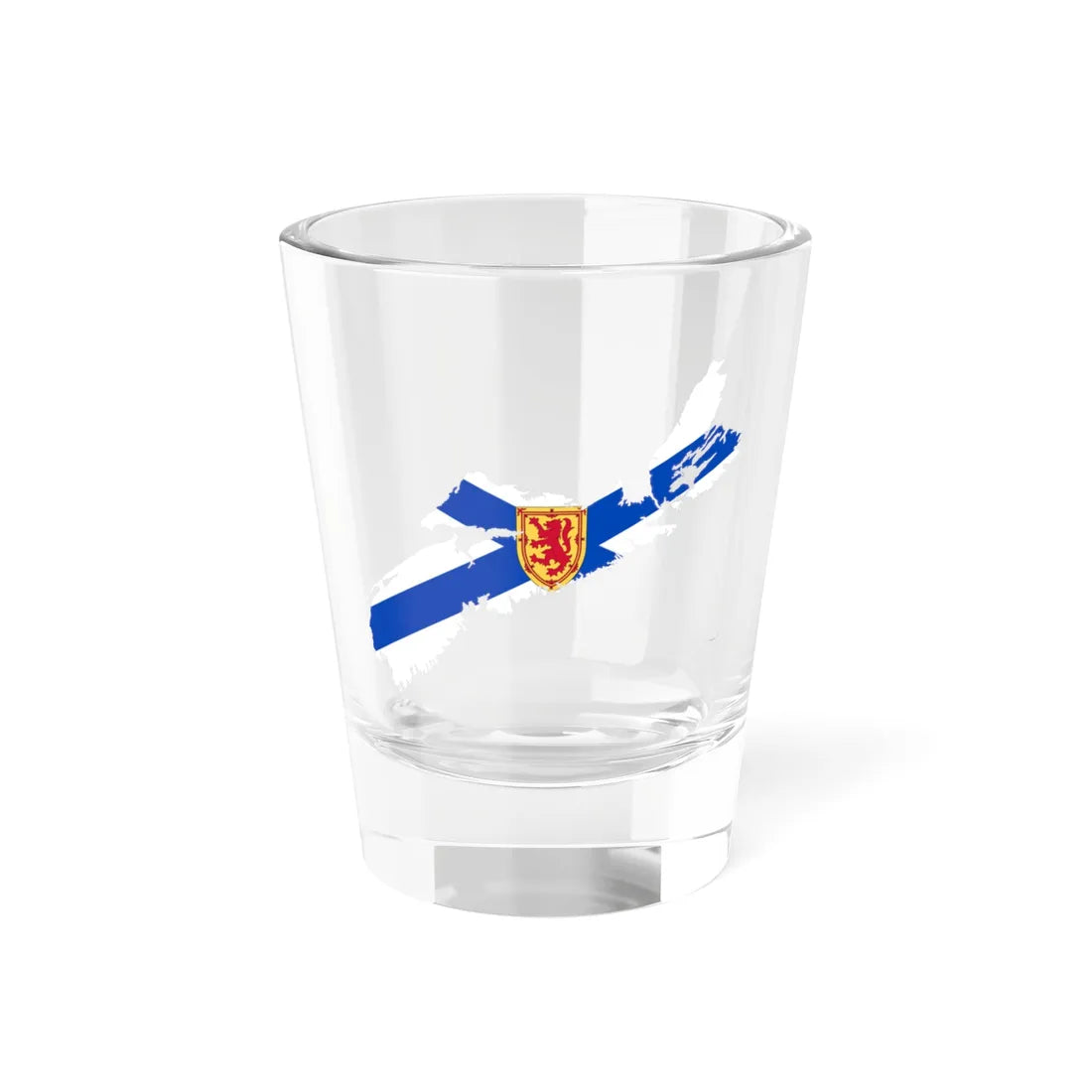 Flag-map of Nova Scotia (Canada) Shot Glass 1.5oz 1.5oz - Go Mug Yourself