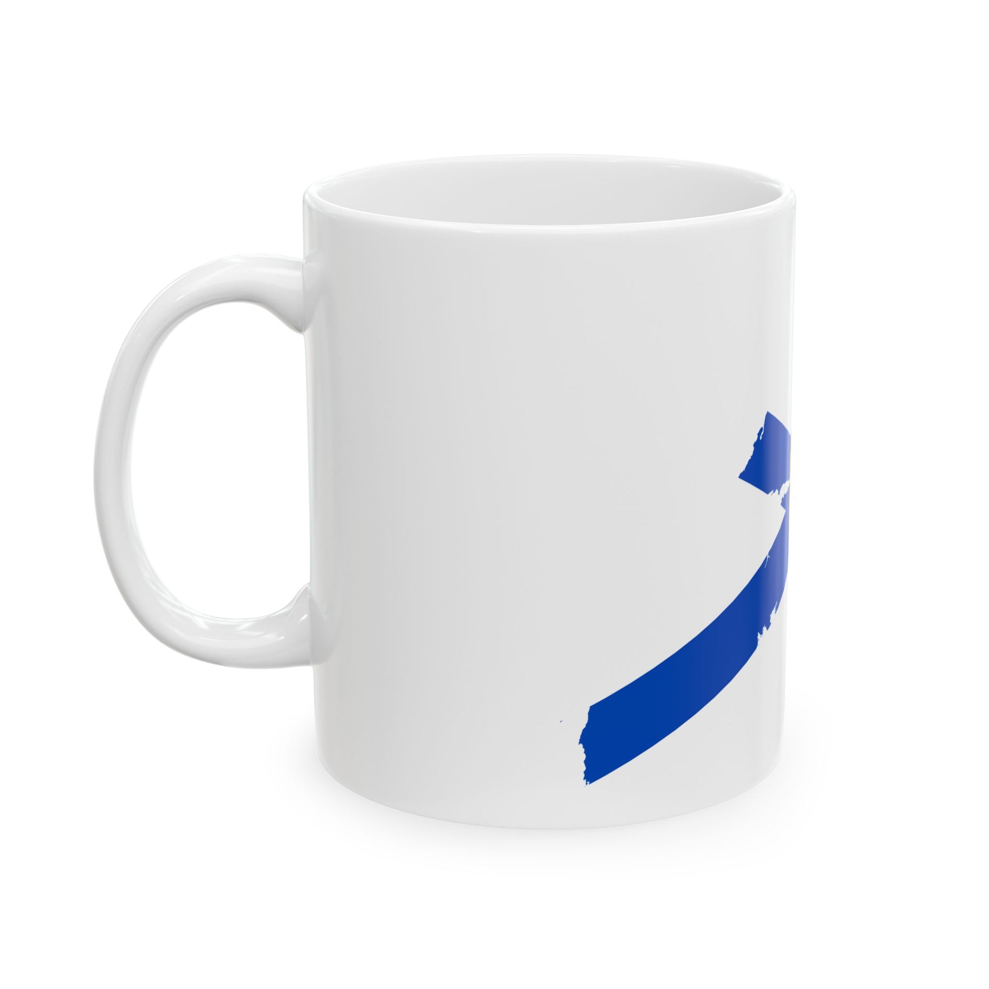 Flag-map of Nova Scotia (Canada) White Coffee Mug-Go Mug Yourself