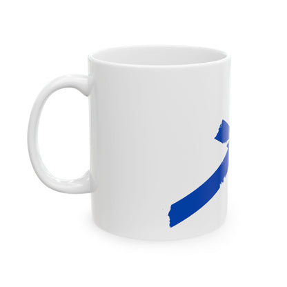 Flag-map of Nova Scotia (Canada) White Coffee Mug-Go Mug Yourself