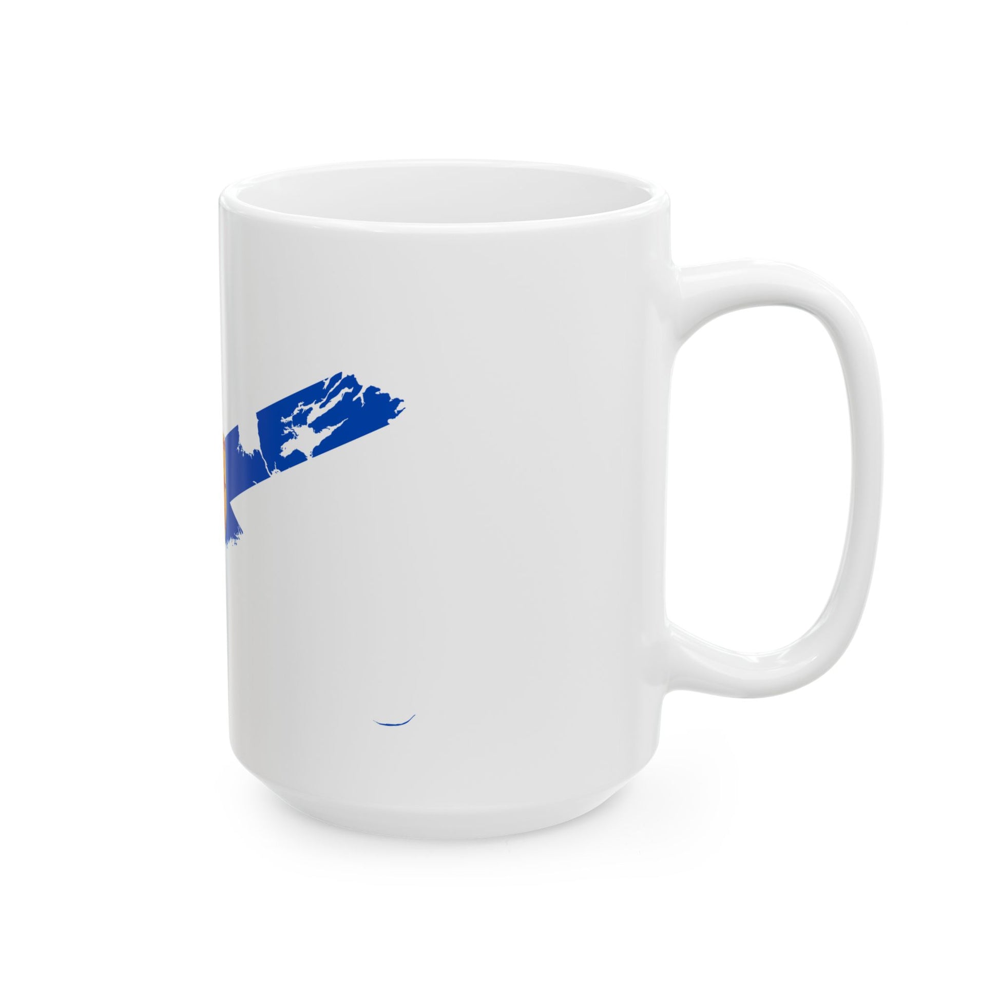 Flag-map of Nova Scotia (Canada) White Coffee Mug-Go Mug Yourself