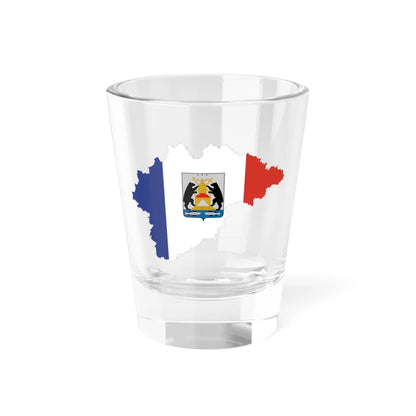 Flag-map of Novgorod Oblast (Russia) Shot Glass 1.5oz 1.5oz - Go Mug Yourself
