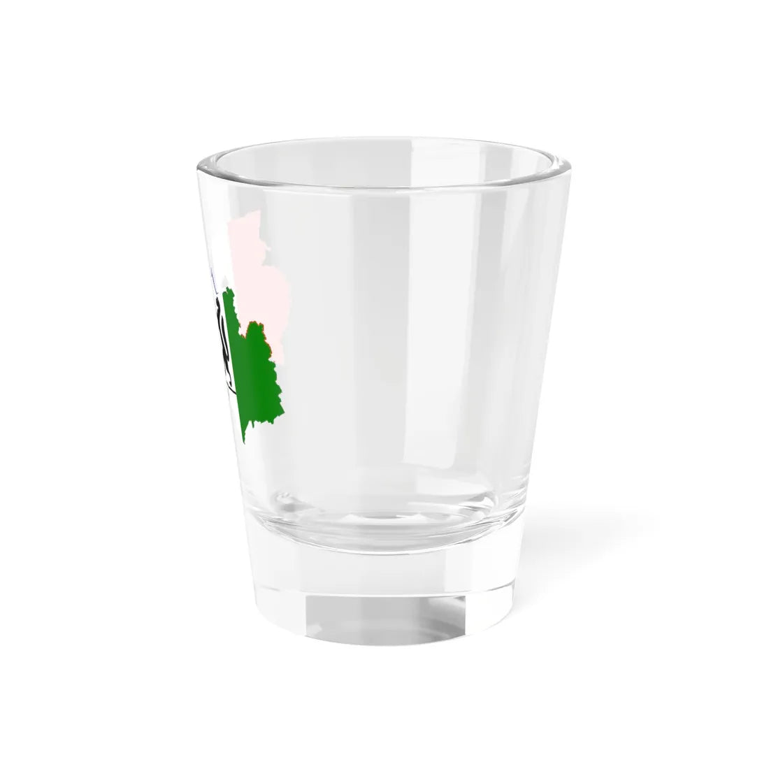 Flag-map of Novosibirsk oblast (Russia) Shot Glass 1.5oz - Go Mug Yourself