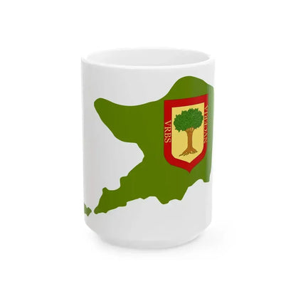 Flag map of Nuceria (Italy) White Coffee Mug 15oz - Go Mug Yourself