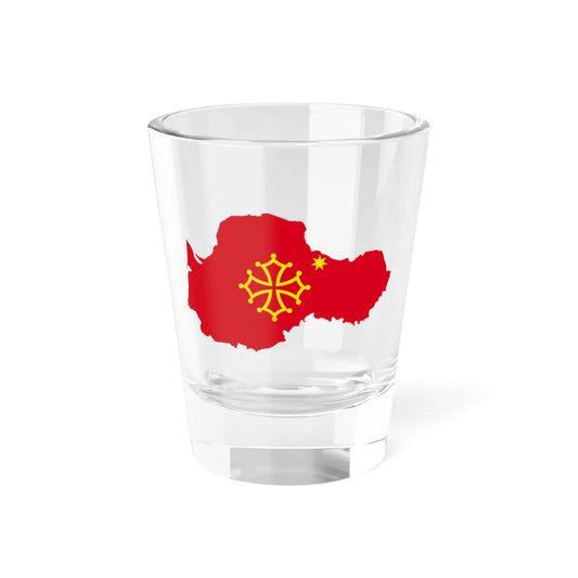 Flag-map of Occitania (France) Shot Glass 1.5oz 1.5oz - Go Mug Yourself