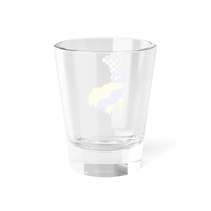 Flag-map of Olomouc Region (Czech Republic) Shot Glass 1.5oz - Go Mug Yourself