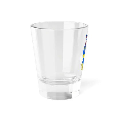 Flag-map of Olomouc Region (Czech Republic) Shot Glass 1.5oz - Go Mug Yourself