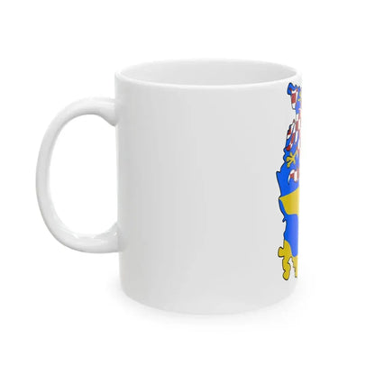 Flag-map of Olomouc Region (Czech Republic) White Coffee Mug - Go Mug Yourself