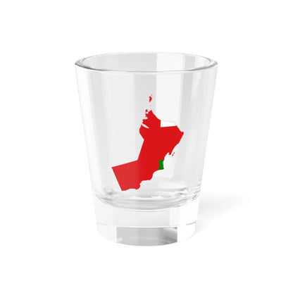 Flag-map of Oman precise boundaries (Oman) Shot Glass 1.5oz 1.5oz - Go Mug Yourself