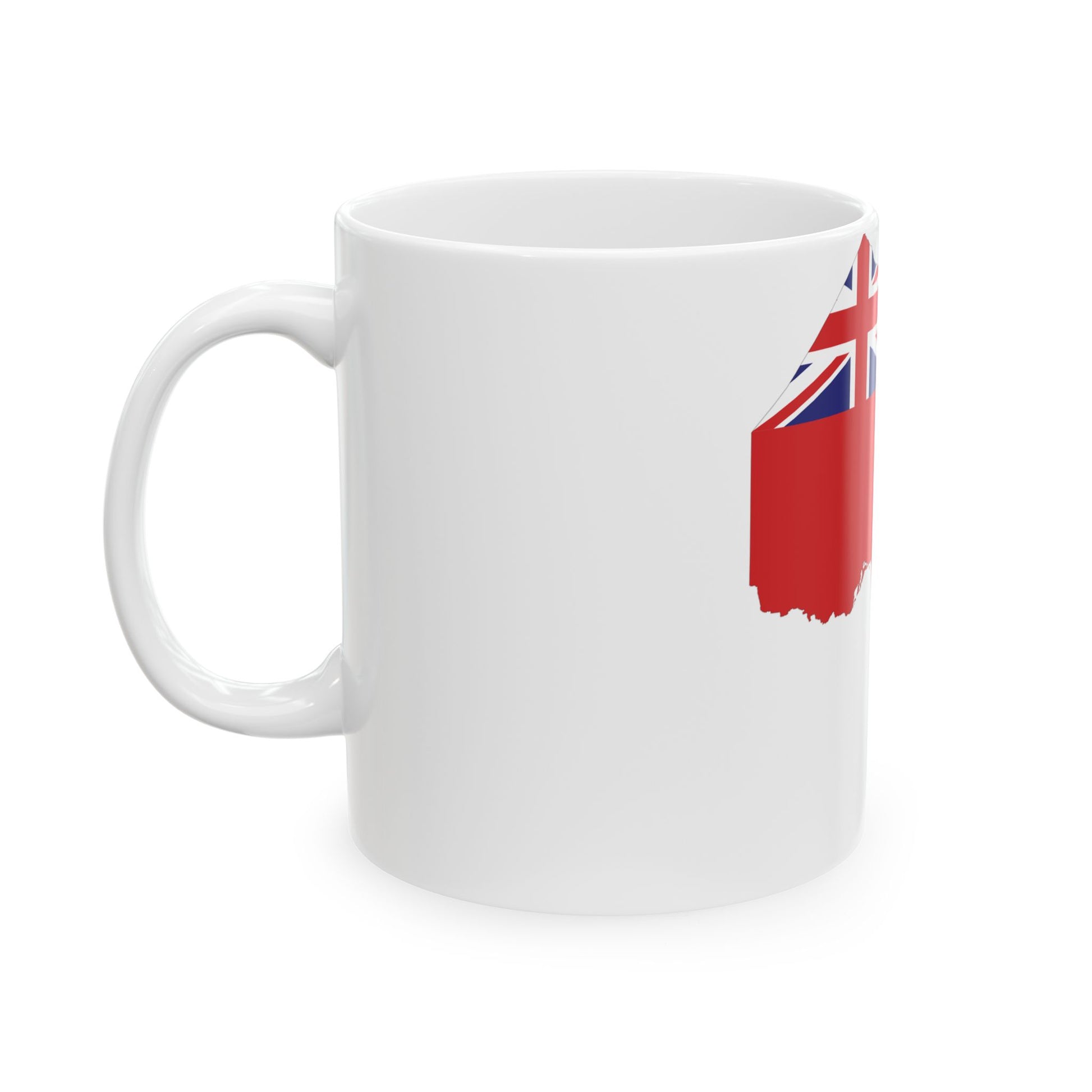 Flag-map of Ontario (Canada) White Coffee Mug-Go Mug Yourself