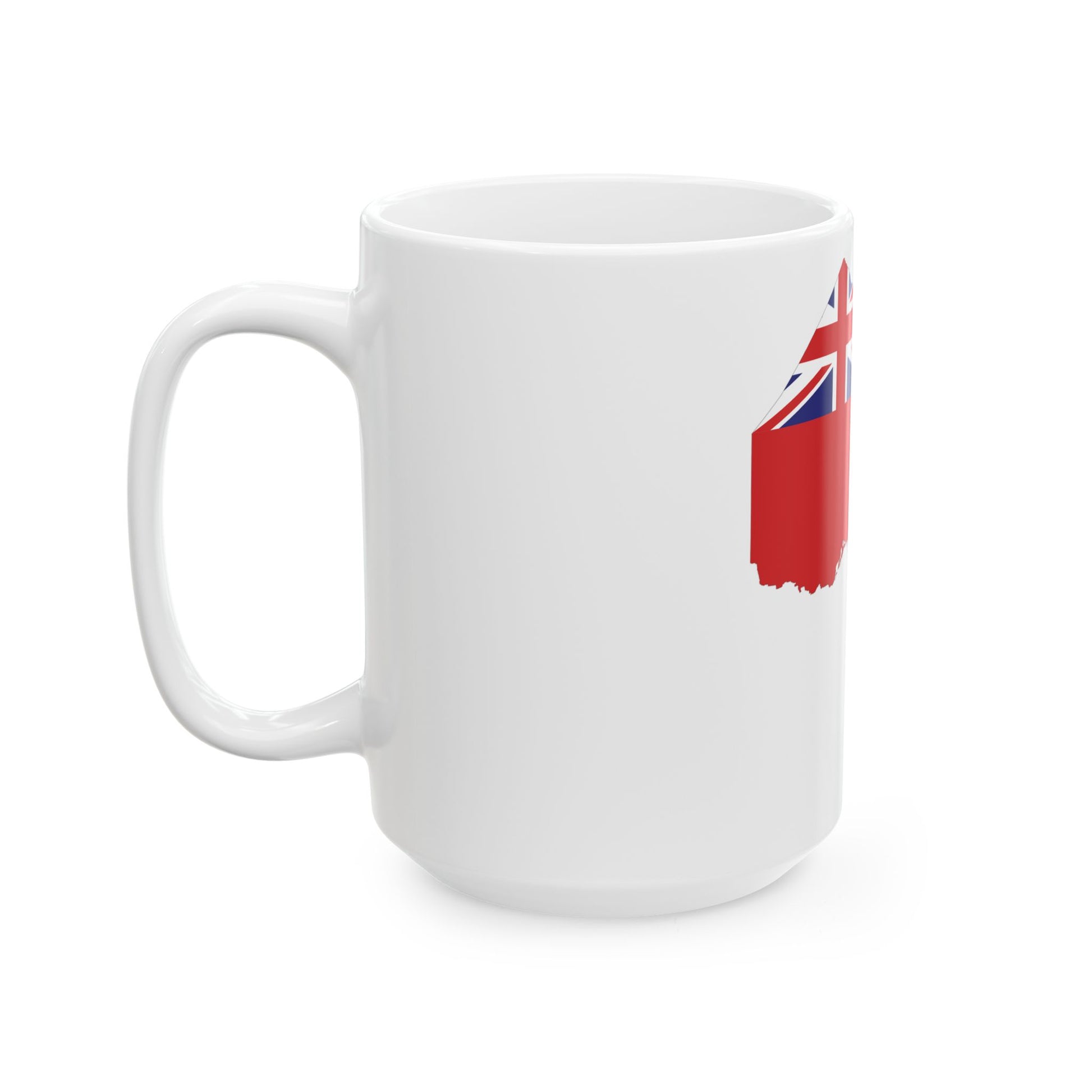 Flag-map of Ontario (Canada) White Coffee Mug-Go Mug Yourself