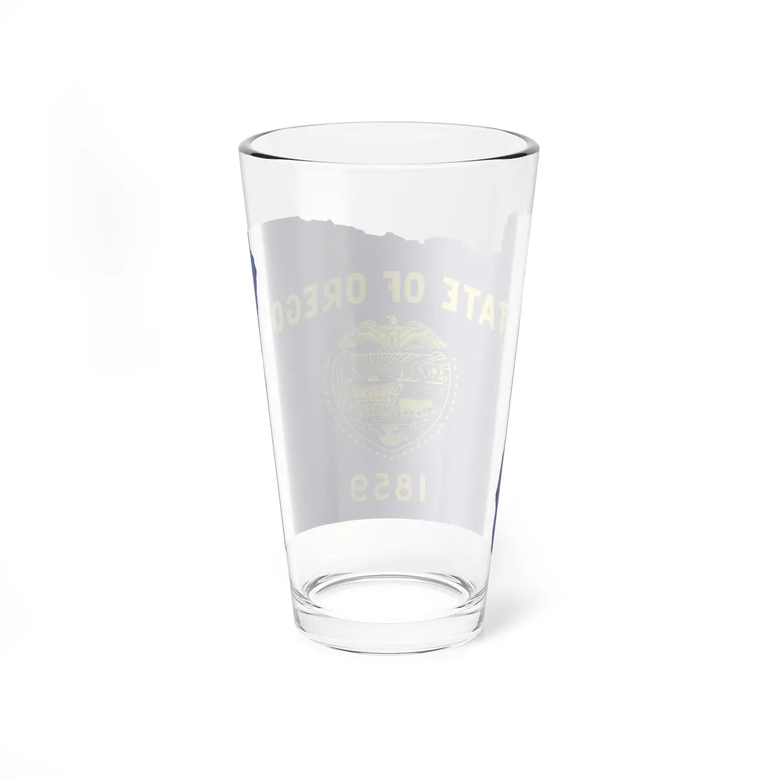Flag-map of Oregon (United States) Pint Glass 16oz - Go Mug Yourself