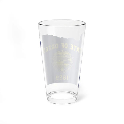 Flag-map of Oregon (United States) Pint Glass 16oz - Go Mug Yourself