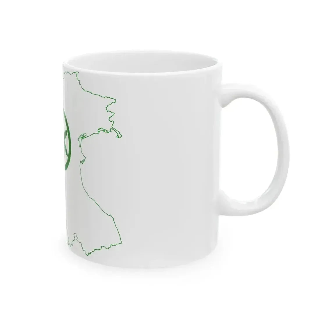 Flag map of Padania (Italy) White Coffee Mug - Go Mug Yourself