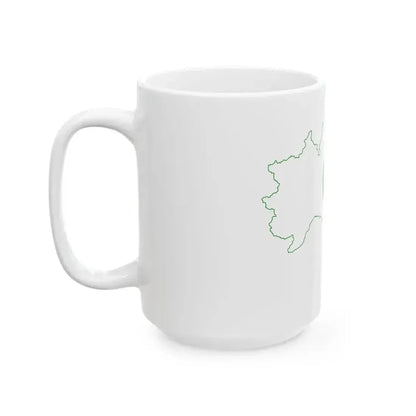 Flag map of Padania (Italy) White Coffee Mug - Go Mug Yourself