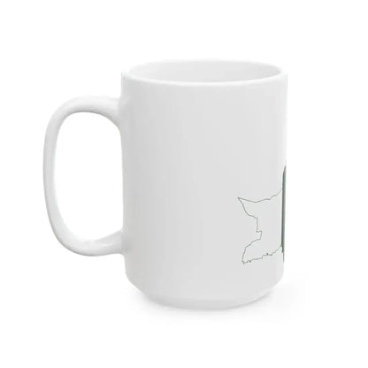 Flag map of Pakistan (Pakistan) White Coffee Mug - Go Mug Yourself