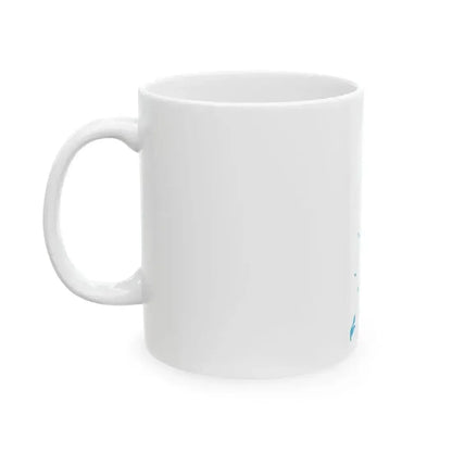 Flag map of Palau (Palau) White Coffee Mug - Go Mug Yourself