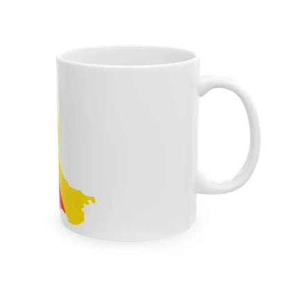 Flag map of Palermo (Italy) White Coffee Mug - Go Mug Yourself