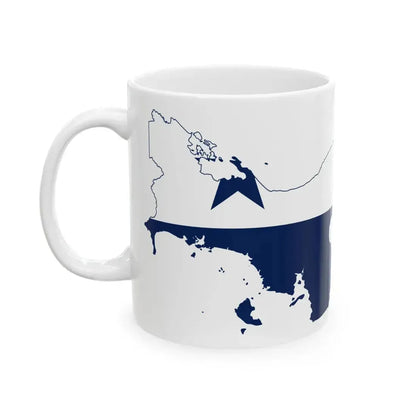 Flag-map of Panama (Panama) White Coffee Mug - Go Mug Yourself