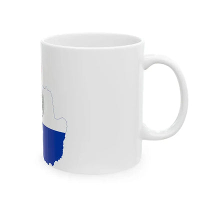 Flag-map of Paraguay (Paraguay) White Coffee Mug - Go Mug Yourself