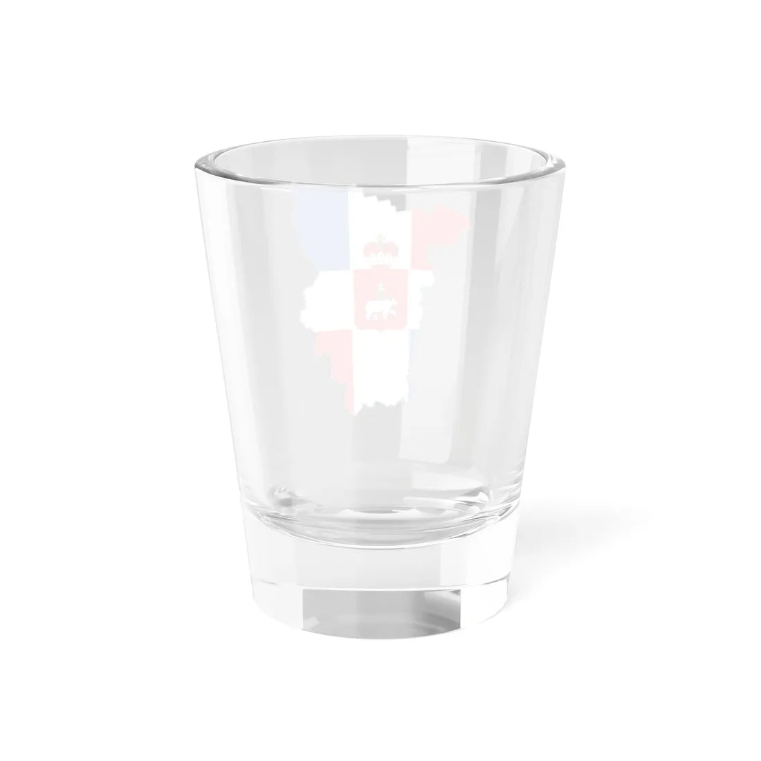 Flag-map of Perm Krai (Russia) Shot Glass 1.5oz - Go Mug Yourself