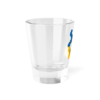 Flag-map of Pest County (Hungary) Shot Glass 1.5oz - Go Mug Yourself