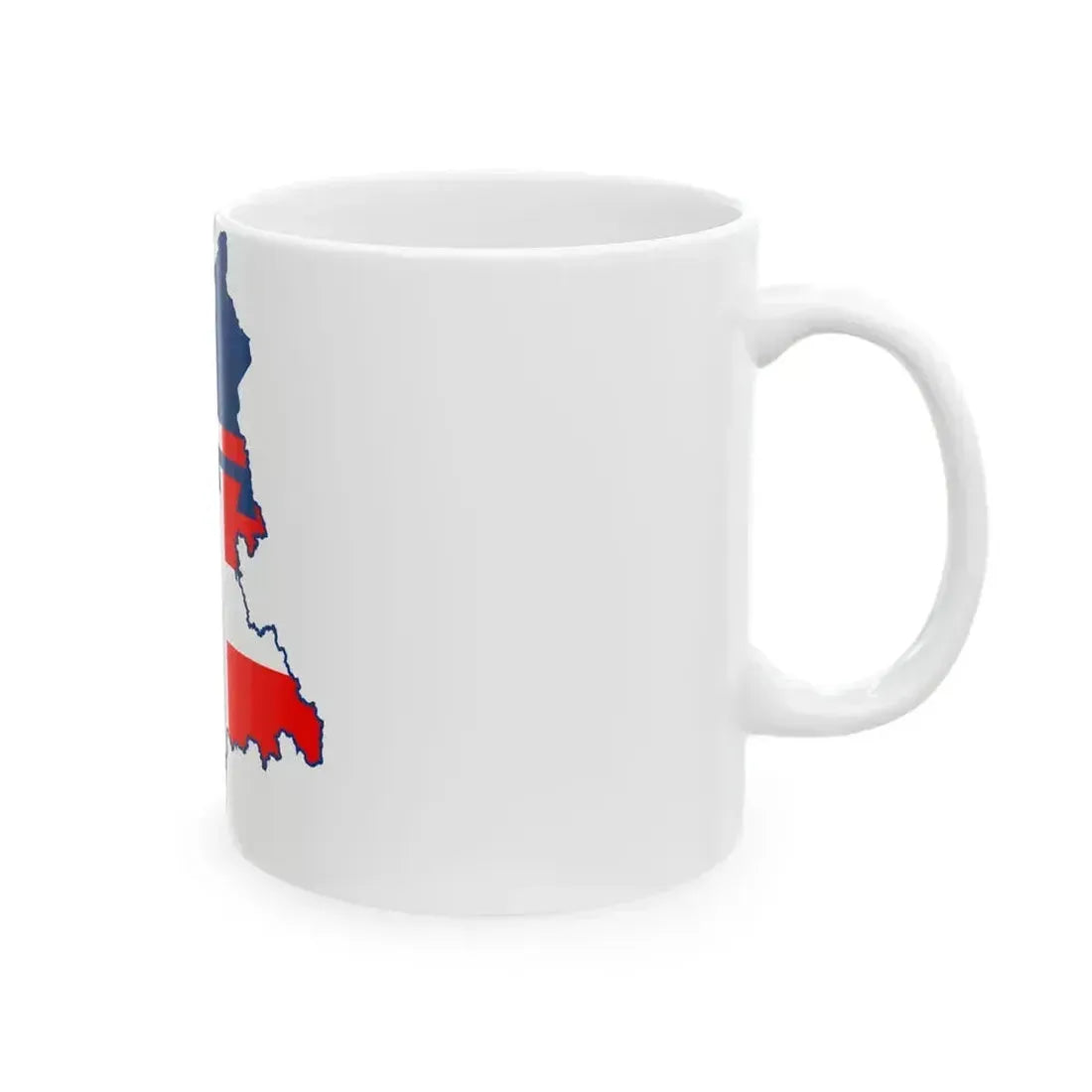 Flag map of Piedmont (Italy) White Coffee Mug - Go Mug Yourself