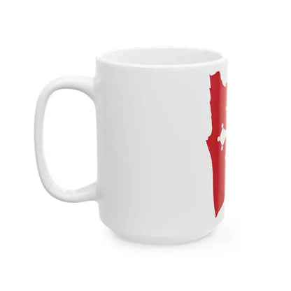 Flag map of Pisa (Italy) White Coffee Mug - Go Mug Yourself