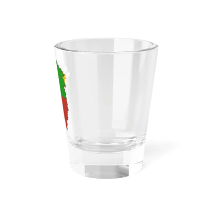Flag-map of Plzen Region (Czech Republic) Shot Glass 1.5oz - Go Mug Yourself