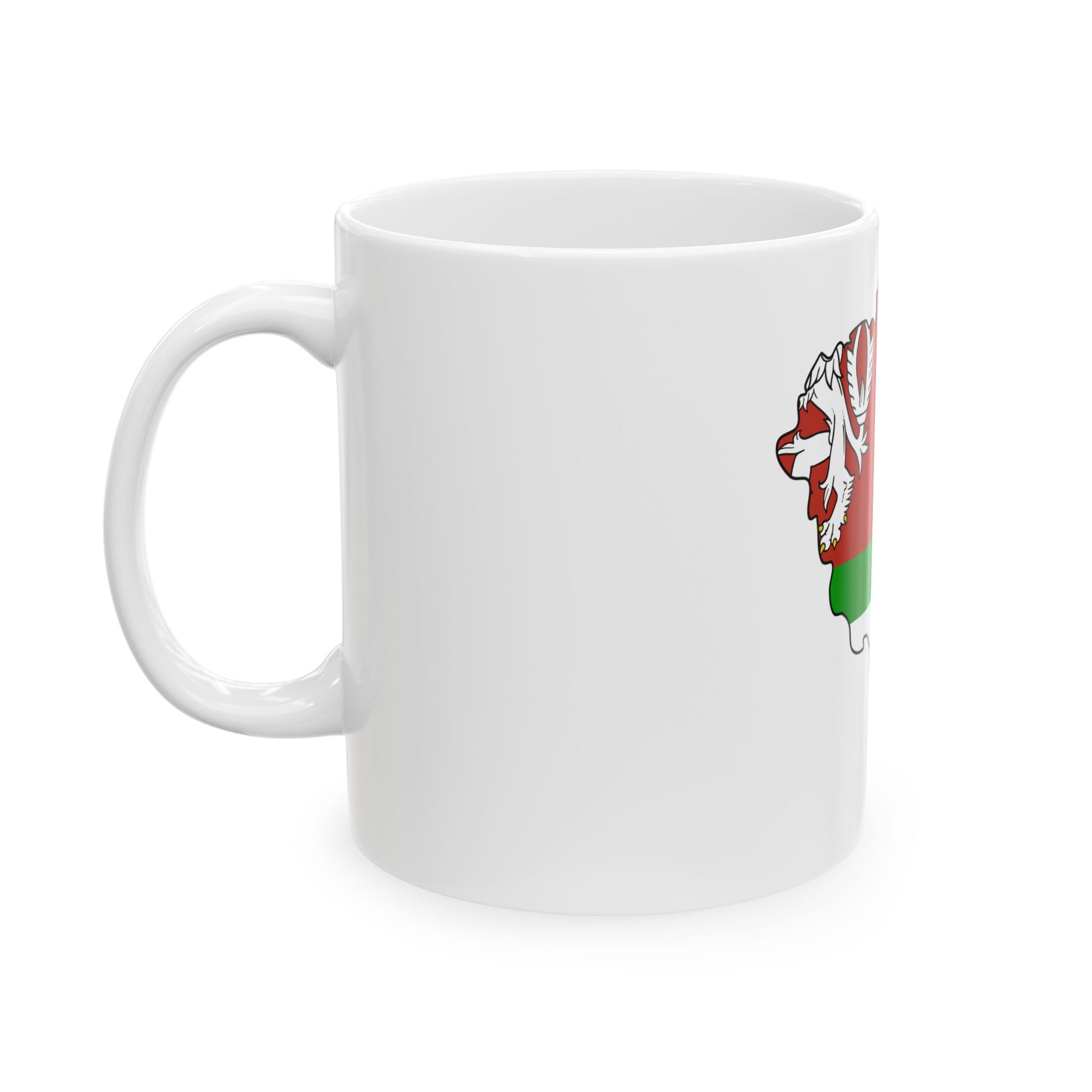 Flag-map of Plzen Region (Czech Republic) White Coffee Mug-Go Mug Yourself