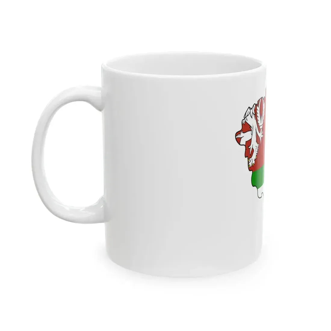 Flag-map of Plzen Region (Czech Republic) White Coffee Mug - Go Mug Yourself