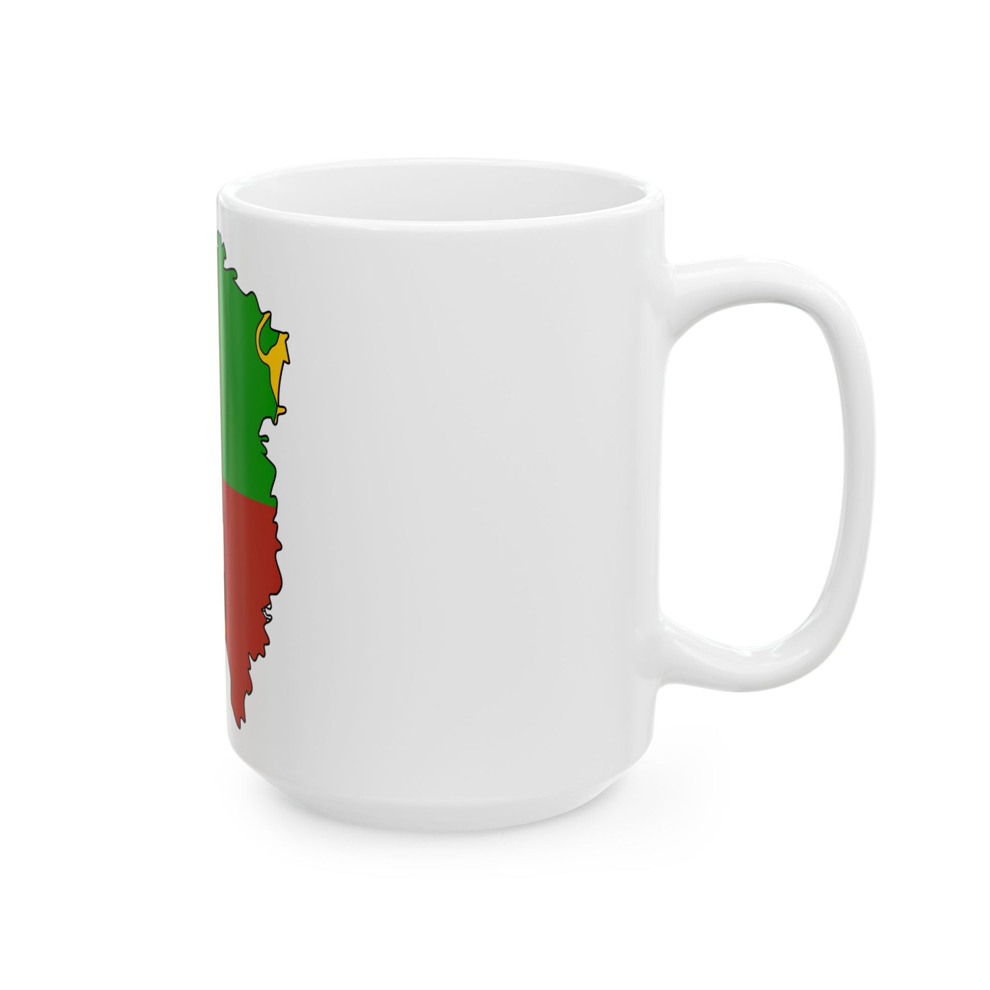Flag-map of Plzen Region (Czech Republic) White Coffee Mug-Go Mug Yourself