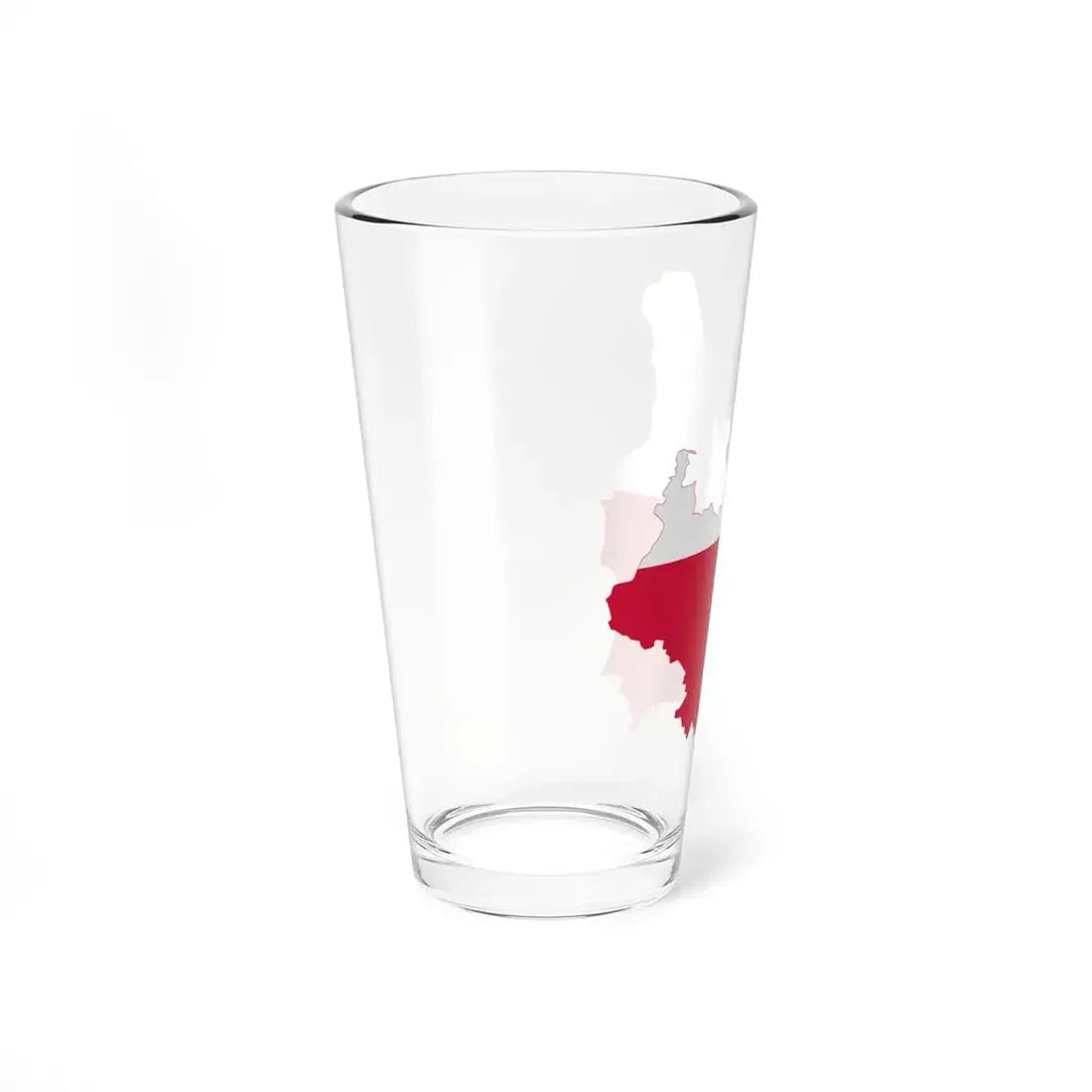 Flag-map of Poland 1918-1939 (Poland) Pint Glass 16oz - Go Mug Yourself