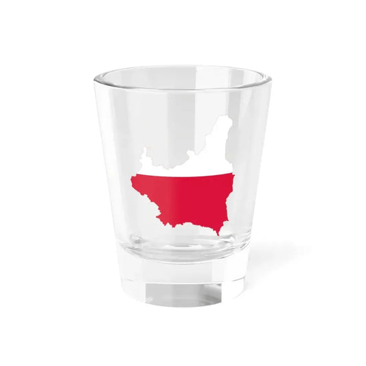 Flag-map of Poland 1918-1939 (Poland) Shot Glass 1.5oz 1.5oz - Go Mug Yourself